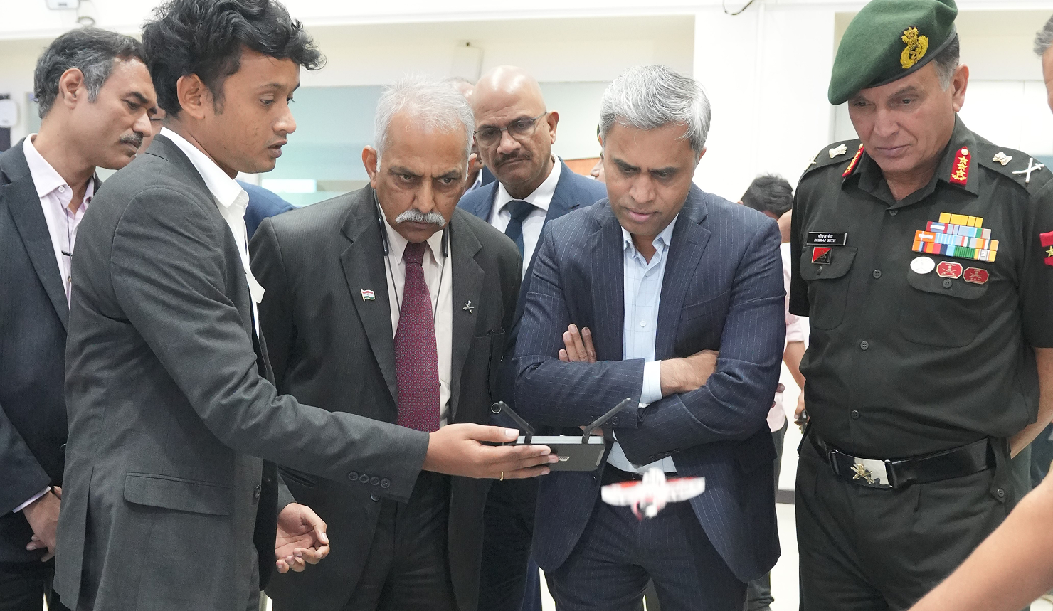 WhoopForge briefing senior Army officials on FPV drone capability